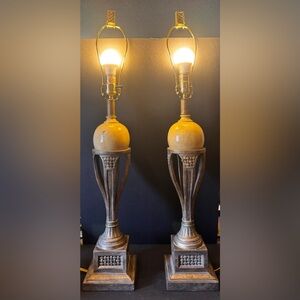 Pair of Vintage Table Lamps in the Style of Hollywood Regency